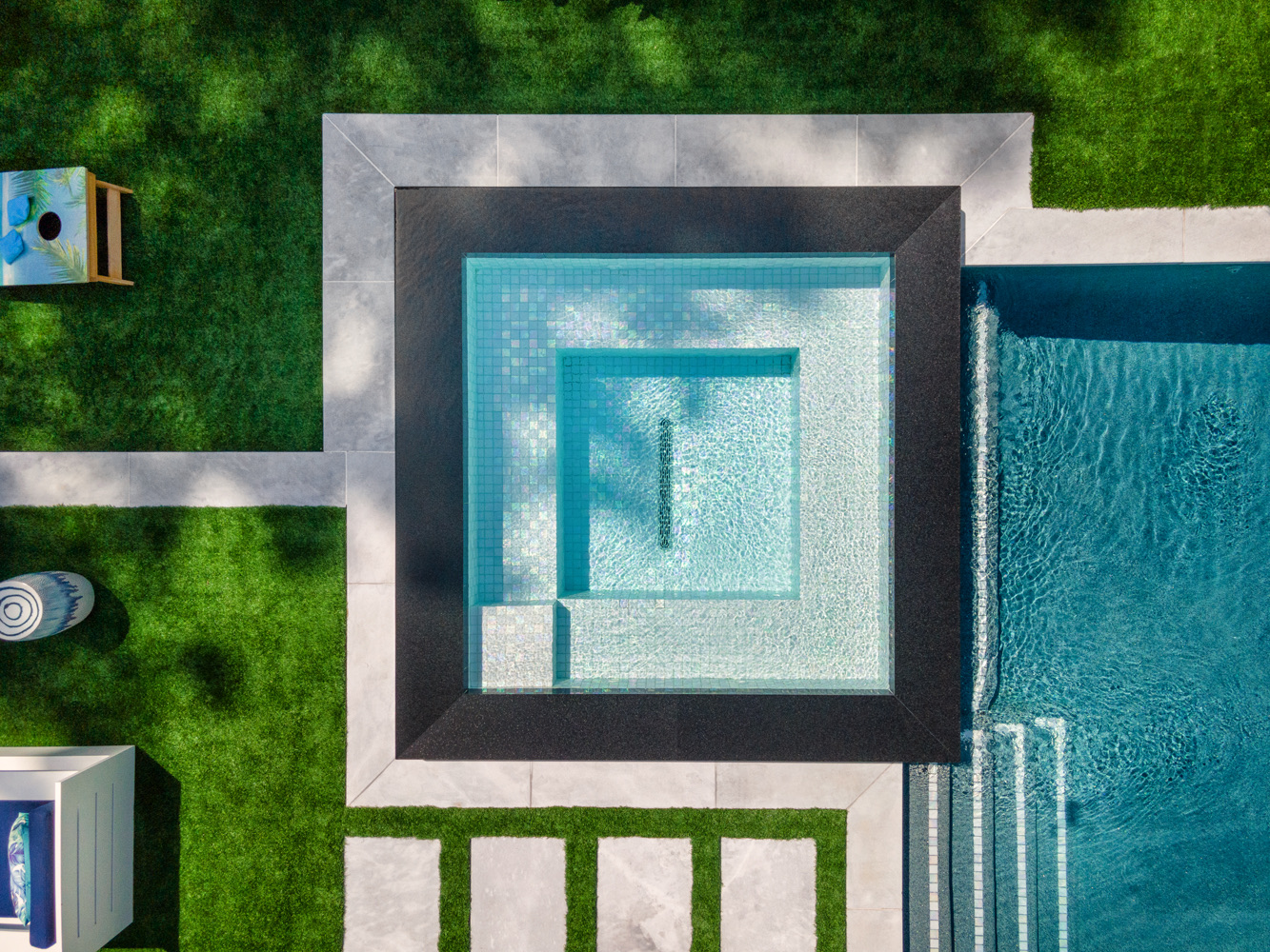 ABSOLUTE BLACK POOL TILES application photo 2