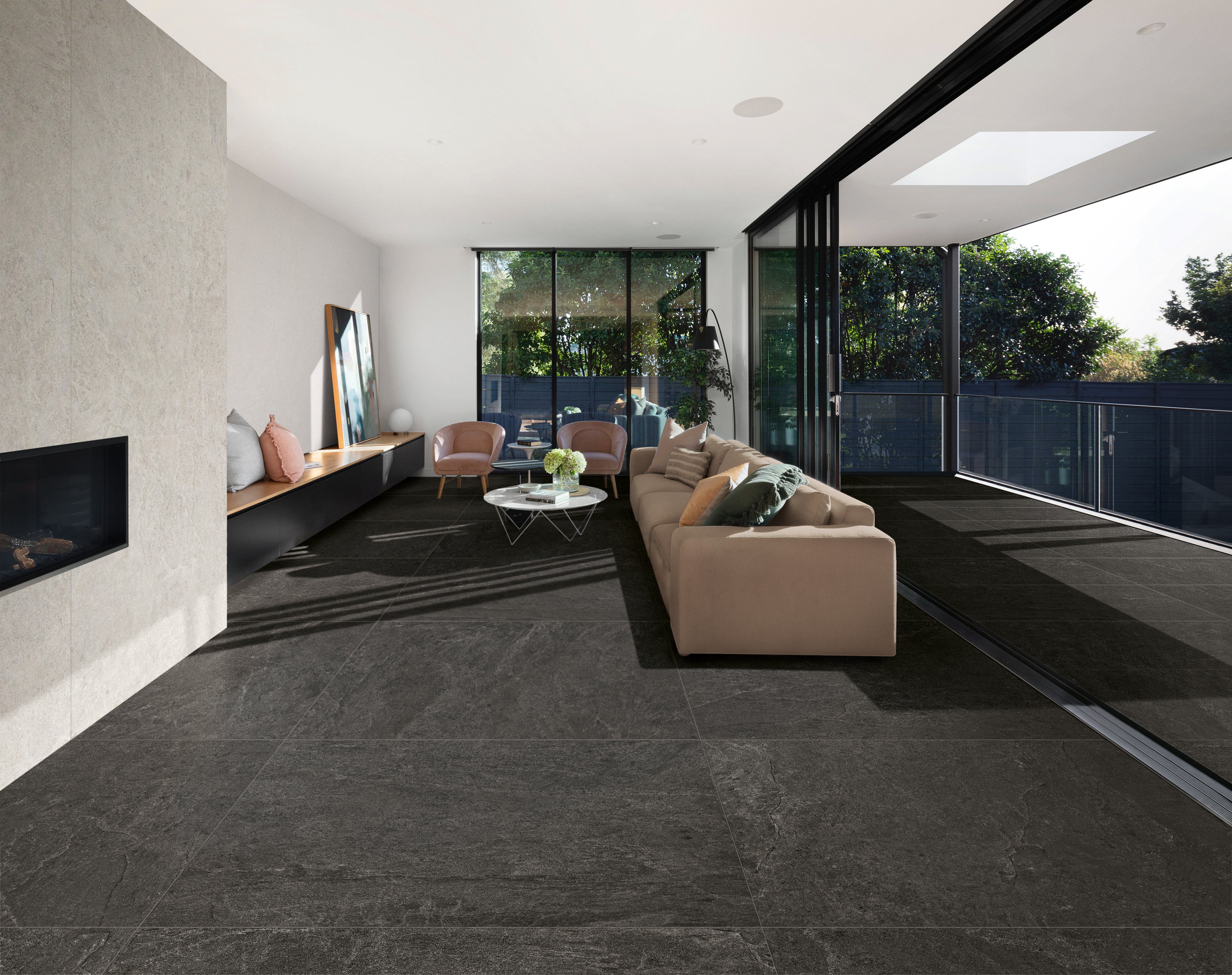 FARMHOUSE LIVING OUTDOOR PORCELAIN application photo 1