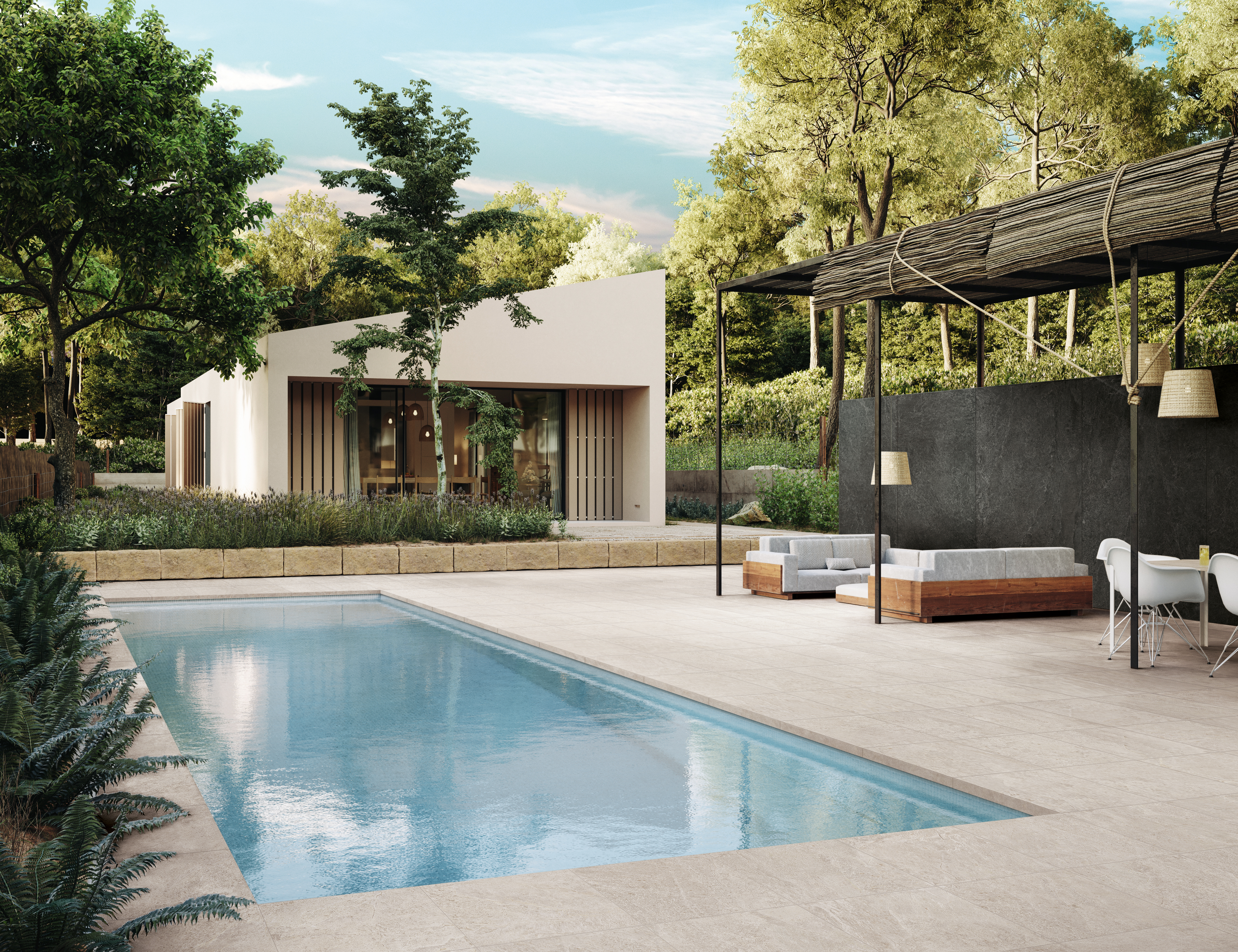 FARMHOUSE LIVING OUTDOOR PORCELAIN application photo 3