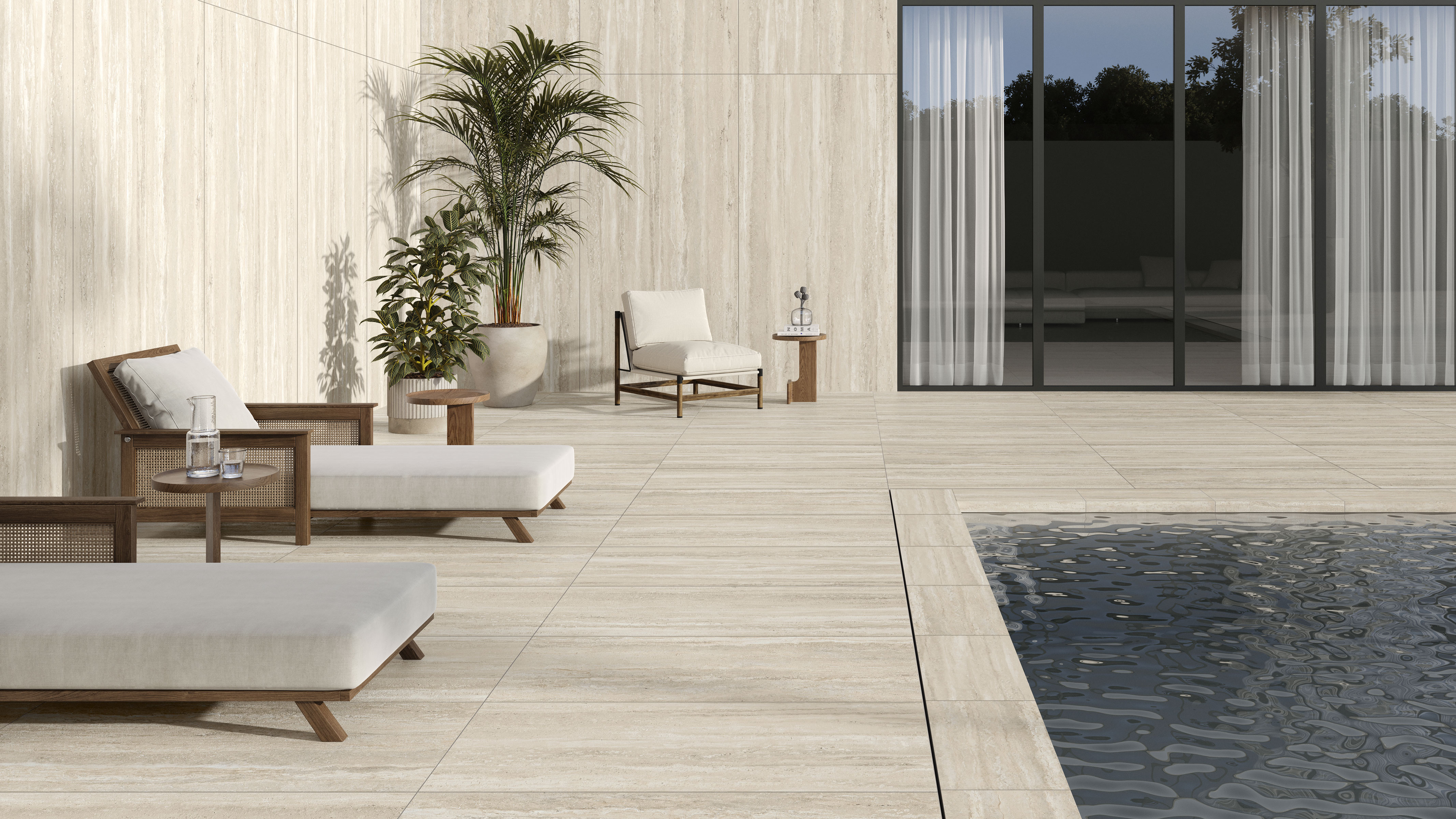 TRAVERTINE OUTDOOR PORCELAIN application photo 2