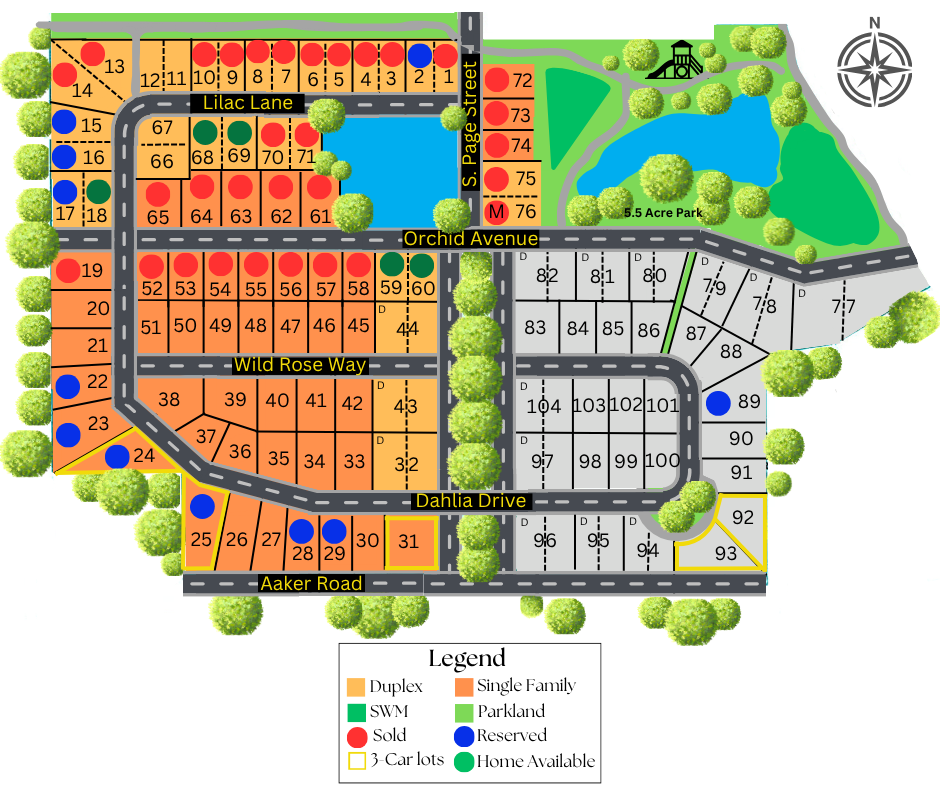 Website MS Plat Map 10-09-25 Plat Map of Magnolia Springs Neighborhood