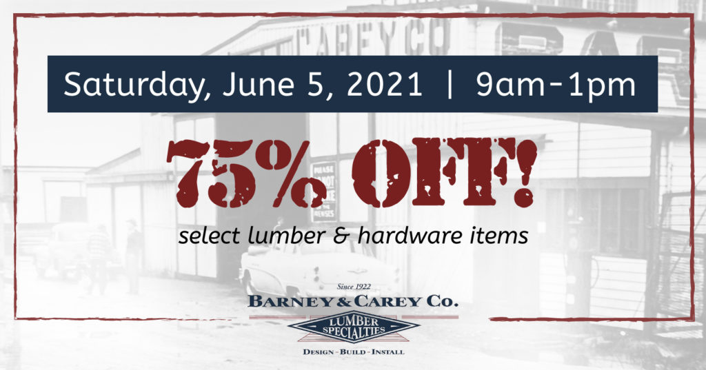 specialty lumber & hardware on sale