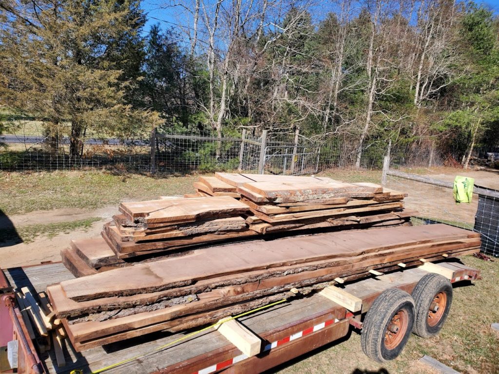 Unusual Walnut Slabs