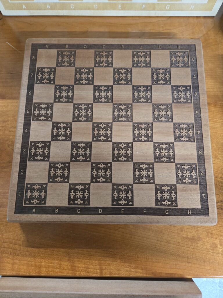 wood chessboard.