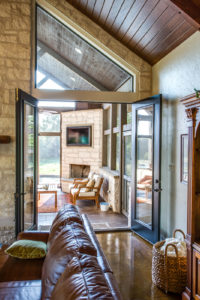 Family room looking to Porch