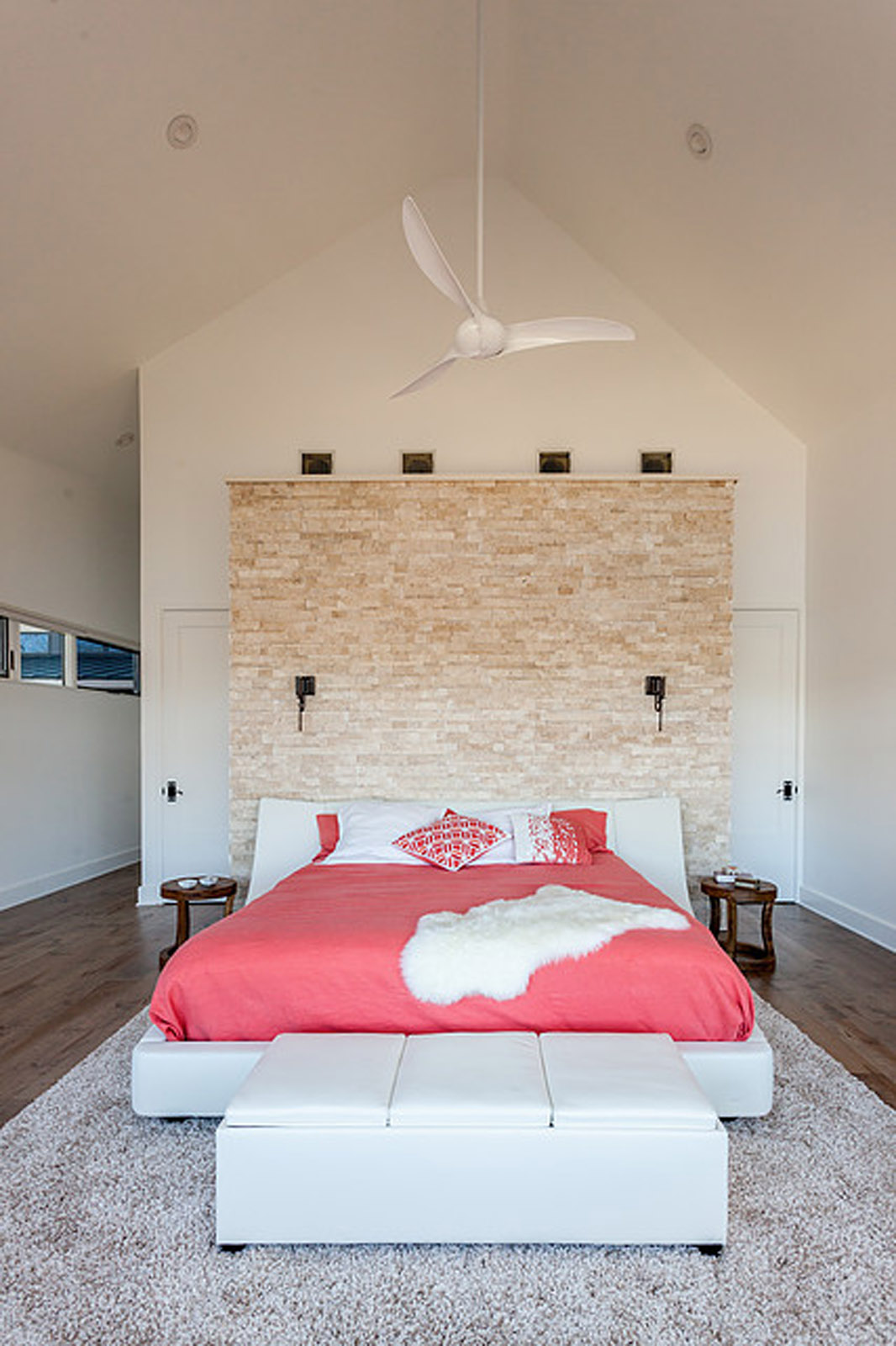 13 Master bed Stone Wall