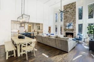 Great room toward fireplace