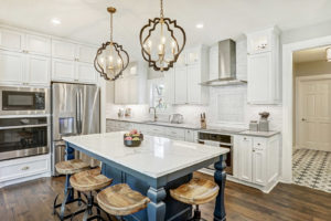 Island to oven and Fridge