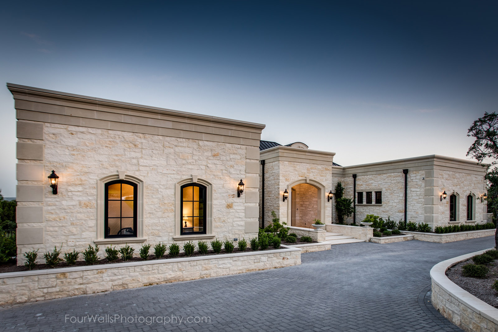 Front entry from left