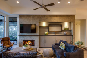 Family room and built in