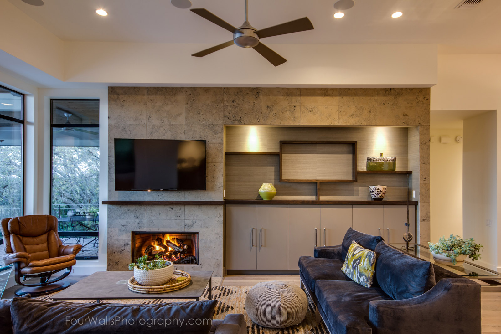 Family room and built in