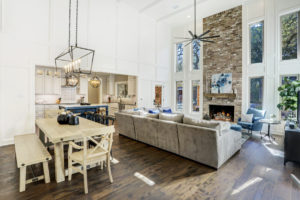Great room toward fireplace